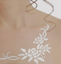 Institut Les Filles - Bijou de peau ● Le Trio de Roses  poudre de diamant & strass Swarovski